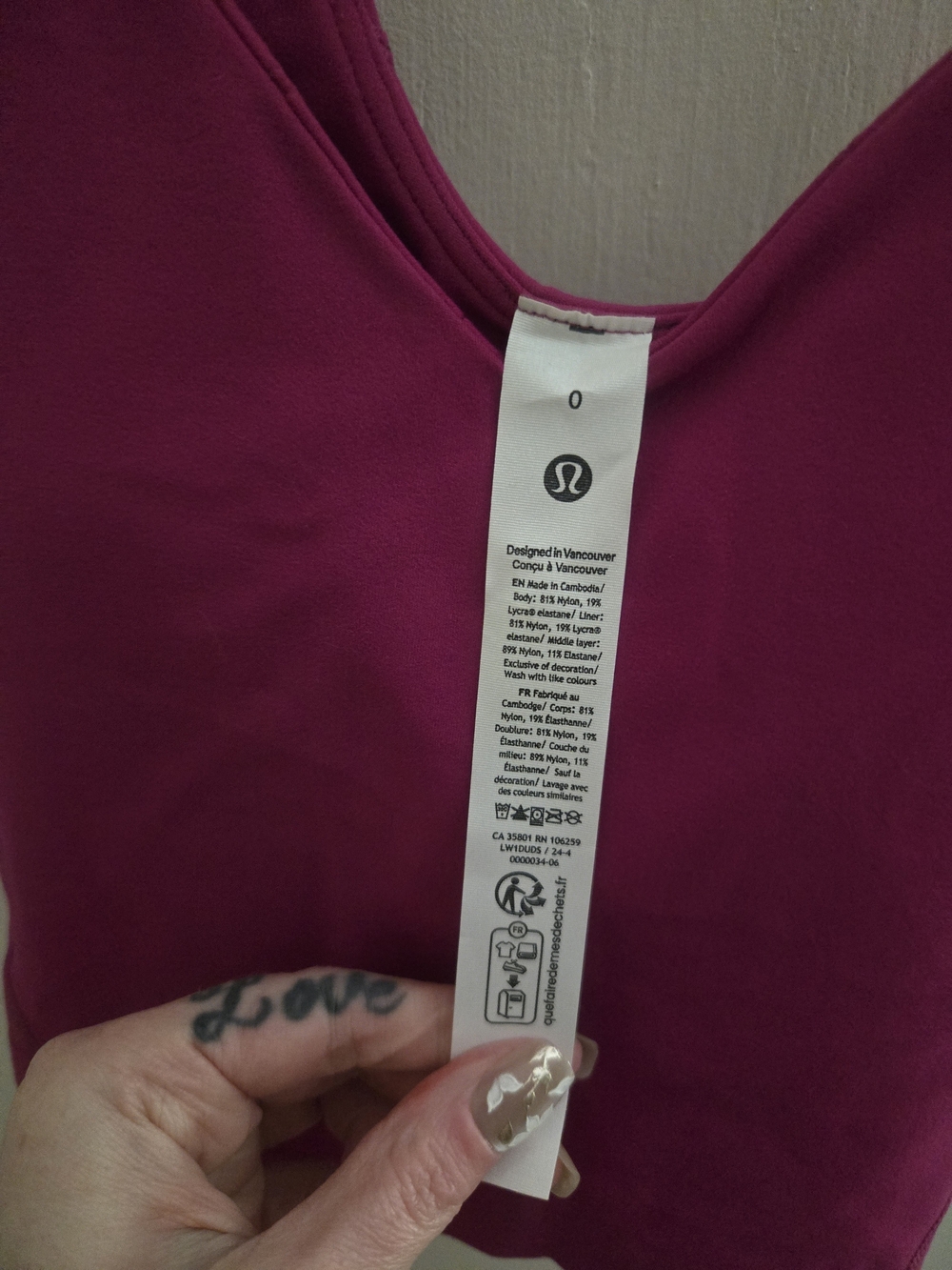 Lululemon Align Tank Raspberry - Picture 4 of 4